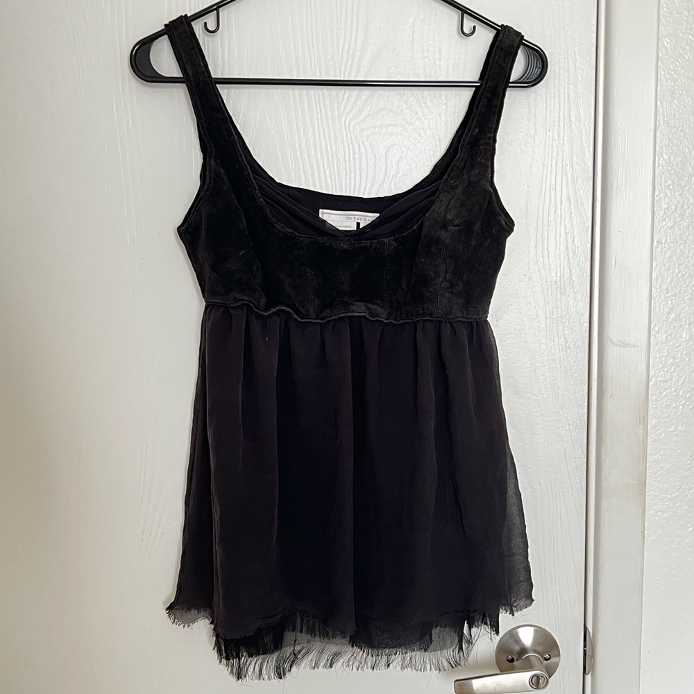 Cute ruffled y2k grunge fairy top